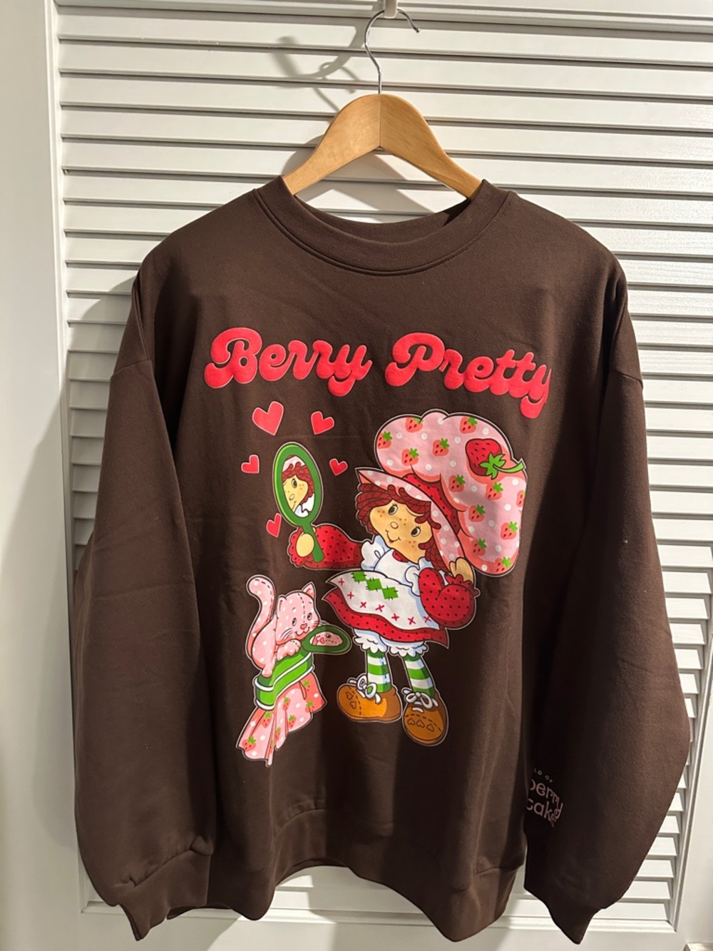 NWOT Strawberry Shortcake Berry Pretty Sweat Top w/Strawberry Shortcake.